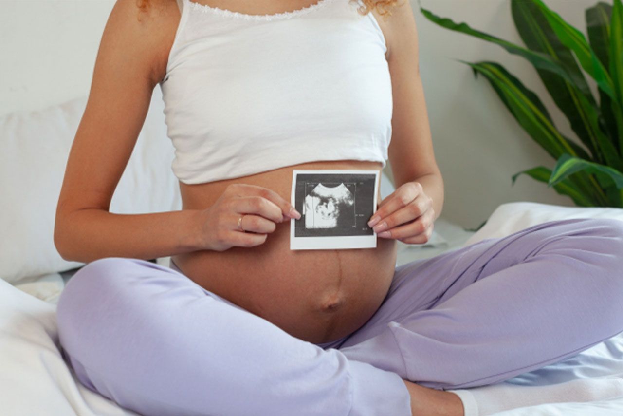 胎児の形態異常はエコー写真で見つけることができる（写真はイメージ）