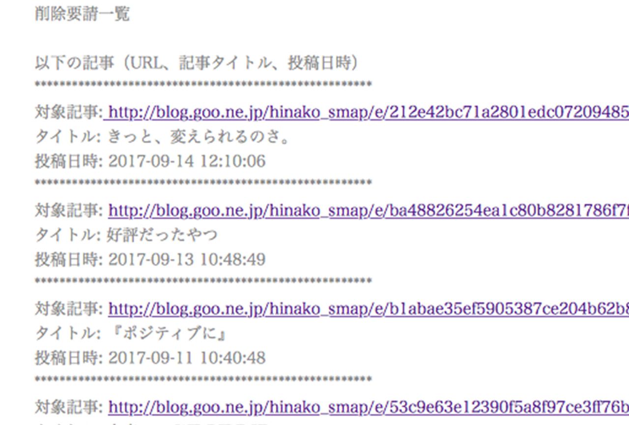ジャニーズより“削除要請”がきたというブログ。記事数も多く、ファンの間では人気のブログだった