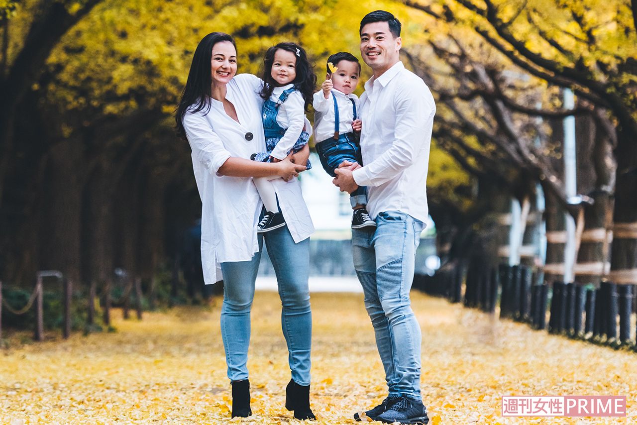 2018年秋、家族と