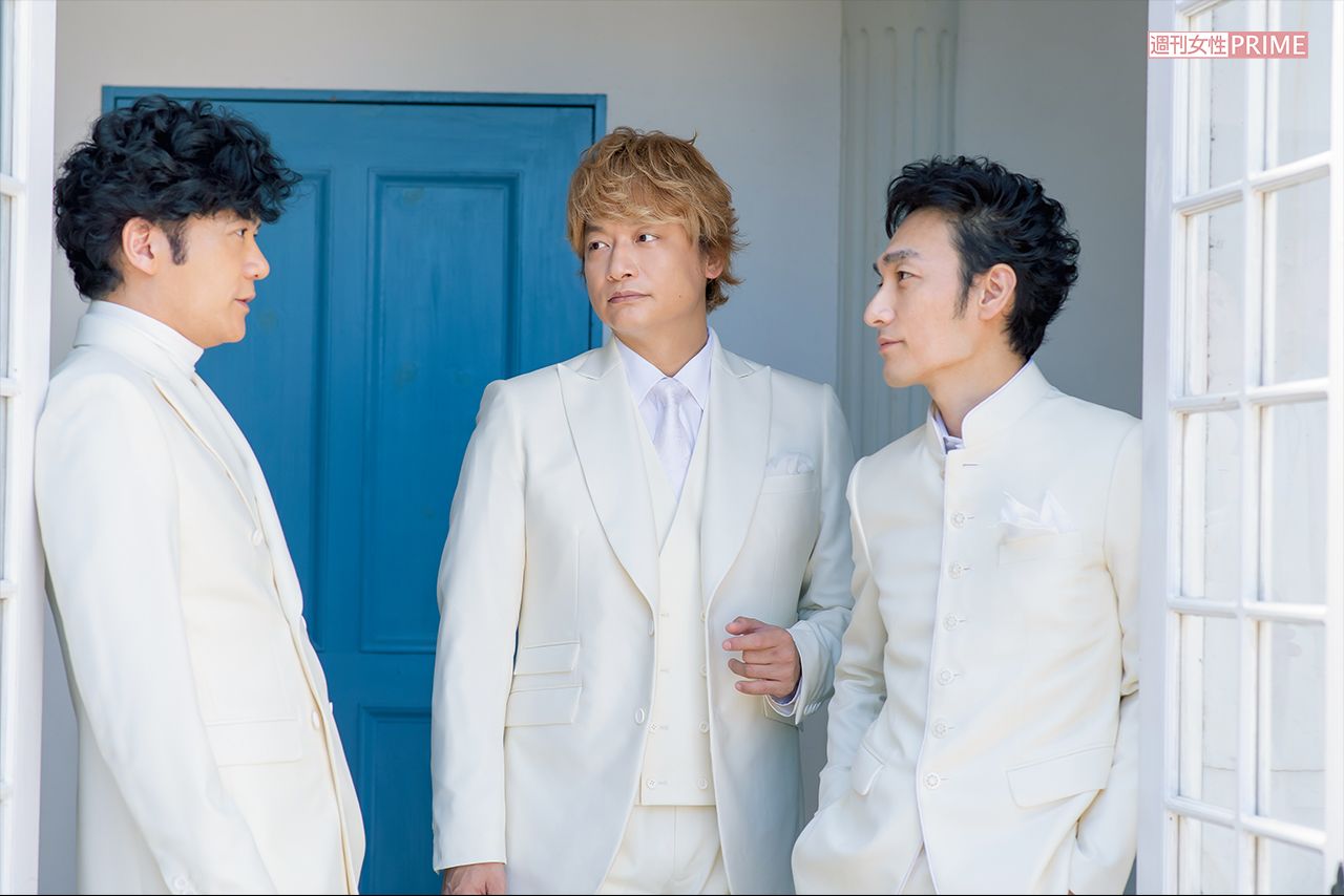 稲垣吾郎、香取慎吾、草なぎ剛　撮影／アライテツヤ