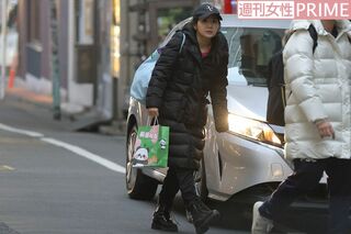 2025年2月、卓球教室を終えた会場を後にする福原愛