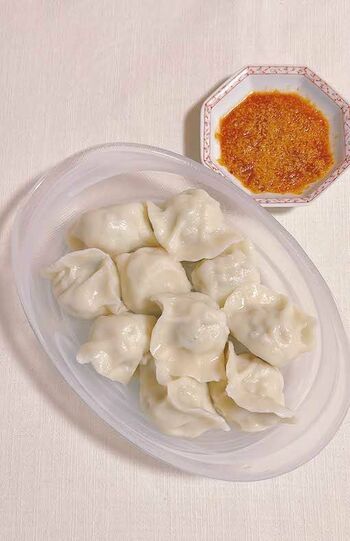 山東の「水餃子」特製ココナッツだれ付き・20個（10個入り2パック）　1740円