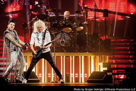 紅白の特別企画で出演する『クイーン+アダム・ランバート』。来年2月には日本公演も予定(NHKのHPより)