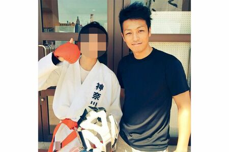 出町容疑者は空手の有段者だった（SNSより、画像は一部加工）