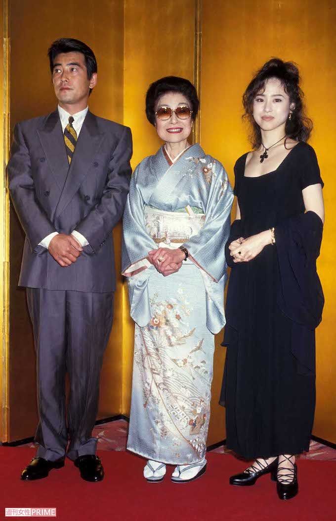 ‘93年に母・旭さんの“芸能生活55周年パーティー”に出席した神田正輝と松田聖子