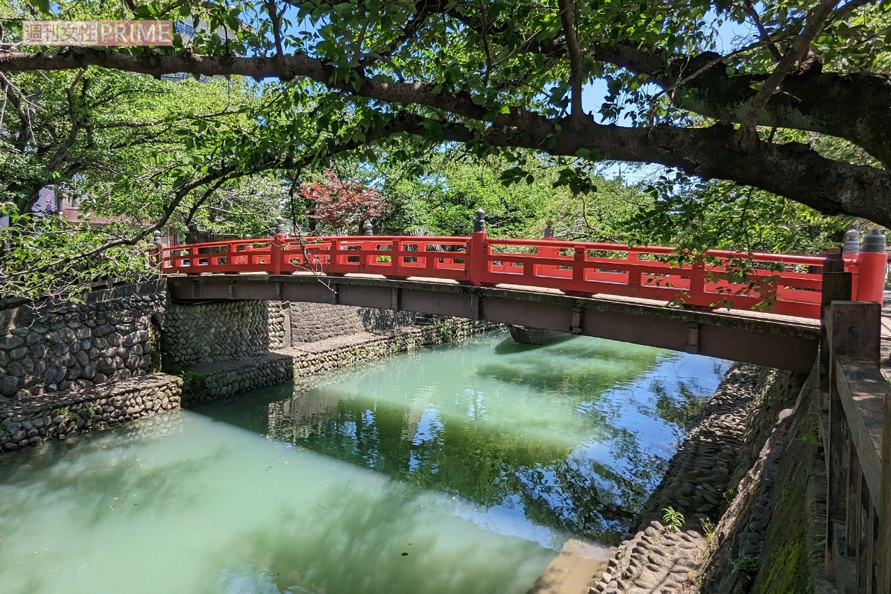 岐阜県大垣市にある住吉橋、ドラマや映画のロケ地としても使用されている　撮影／編集部