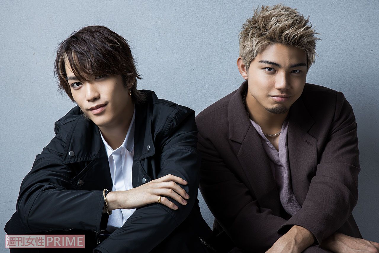 （左から）藤原樹、武知海青　撮影／廣瀬靖士