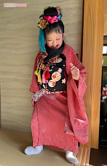 今年1月、高知市主催の成人式に参加。初めてお化粧をした　撮影／山崎理恵さん