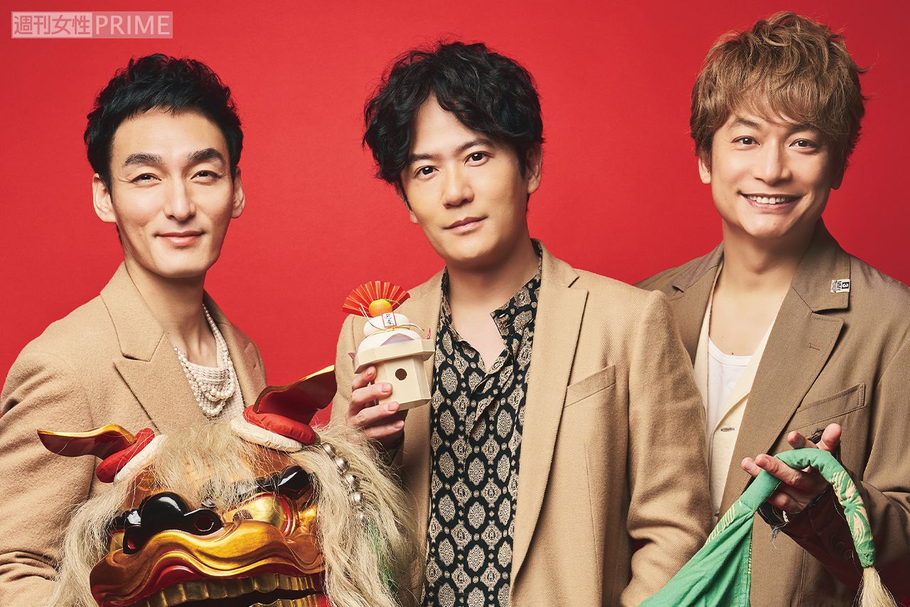 『新しい地図』の3人（左から草なぎ剛、稲垣吾郎、香取慎吾）（撮影／廣瀬靖士）