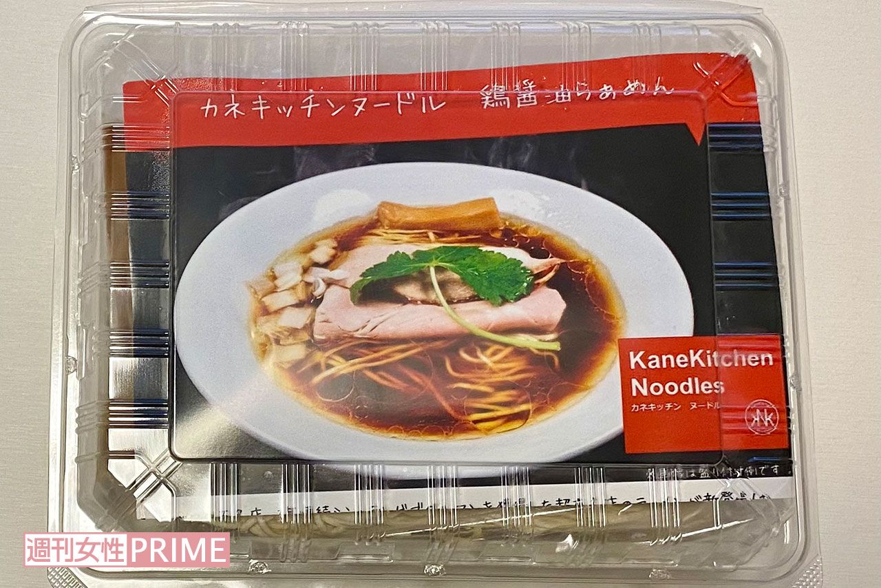 『ヌードルツアーズ』の『カネキッチンヌードル醤油味らぁめん』1000円