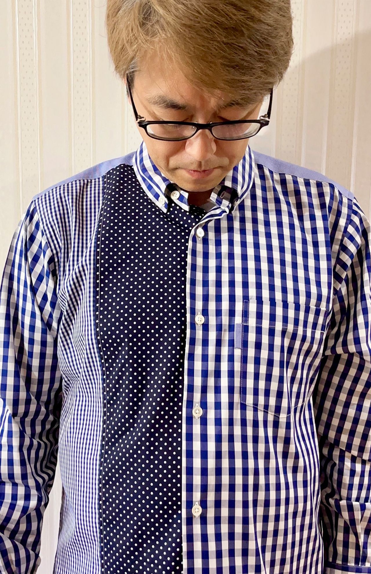 羽生九段の私服。　MORIKAGE SHIRTS KYOTOのシャツ (羽生善治公式Xより)