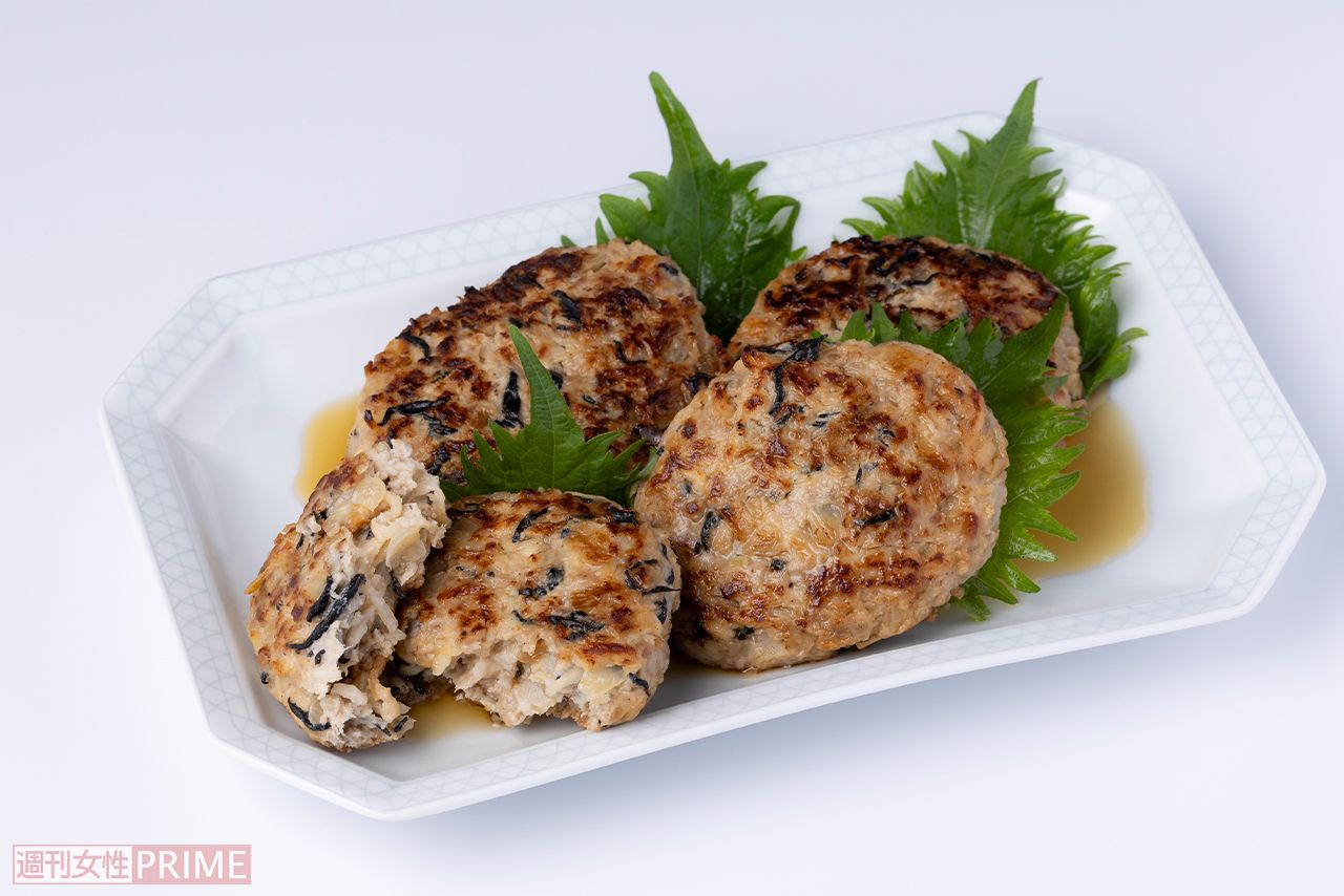 切り干し大根とひじきの豚バーグ　撮影／矢島泰輔