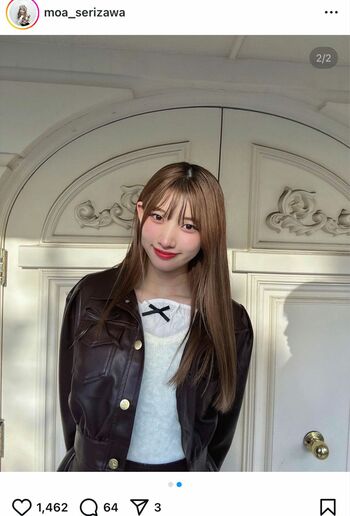 後藤真希の姪の女性アイドルグループ『ukka』の芹澤もあ（本人のインスタグラムより）