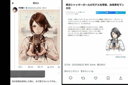 ネットで検証されている、手塚憲一氏の作品