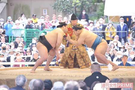 2023年に東京・明治神宮で行われた奉納相撲
