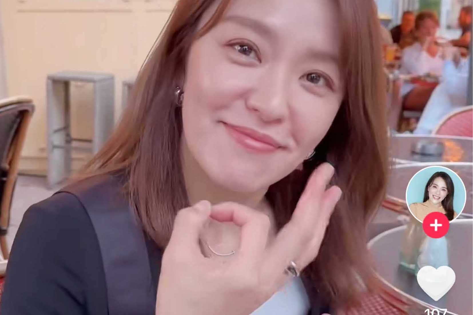 フランス研修中に撮影したと見られるTikTok動画（今井絵理子のTikTokより）