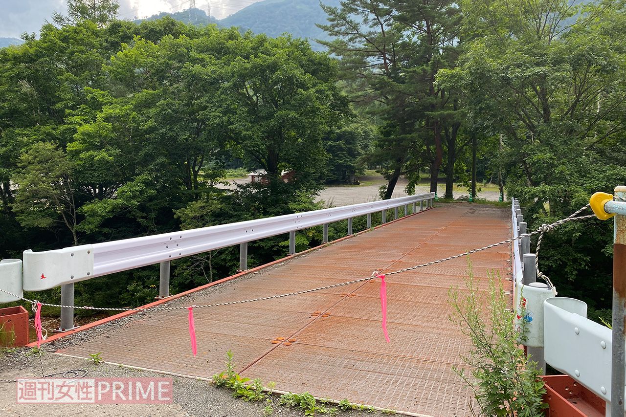 橋の向こうが食事の屋台などが並ぶ予定だったOASISエリア（'20年8月）