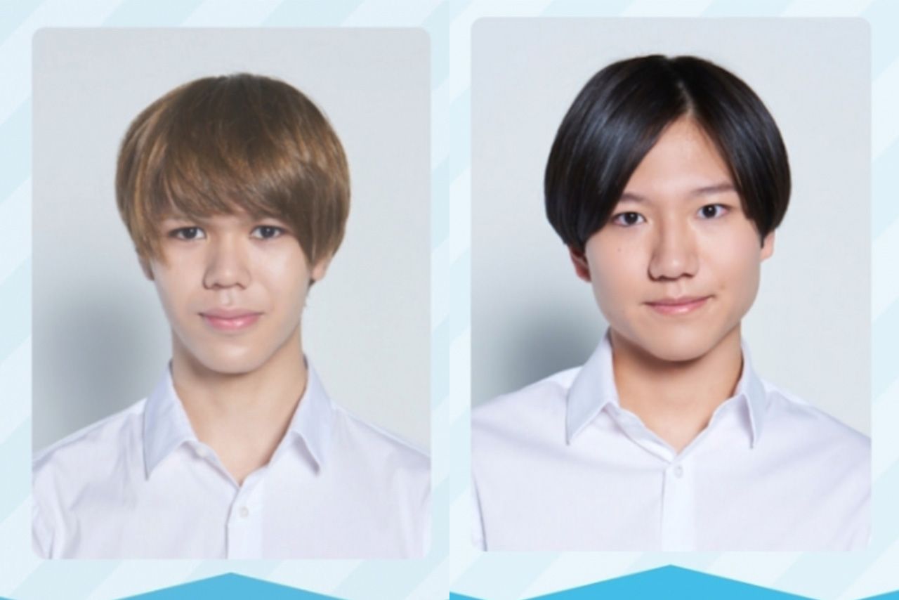 『アイランドTV』HPから削除された荻野未友治（左）と新藤樹力のプロフィール