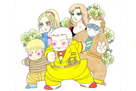 自身の子育てをテーマに家族を登場させた作品『親バカ日誌』より