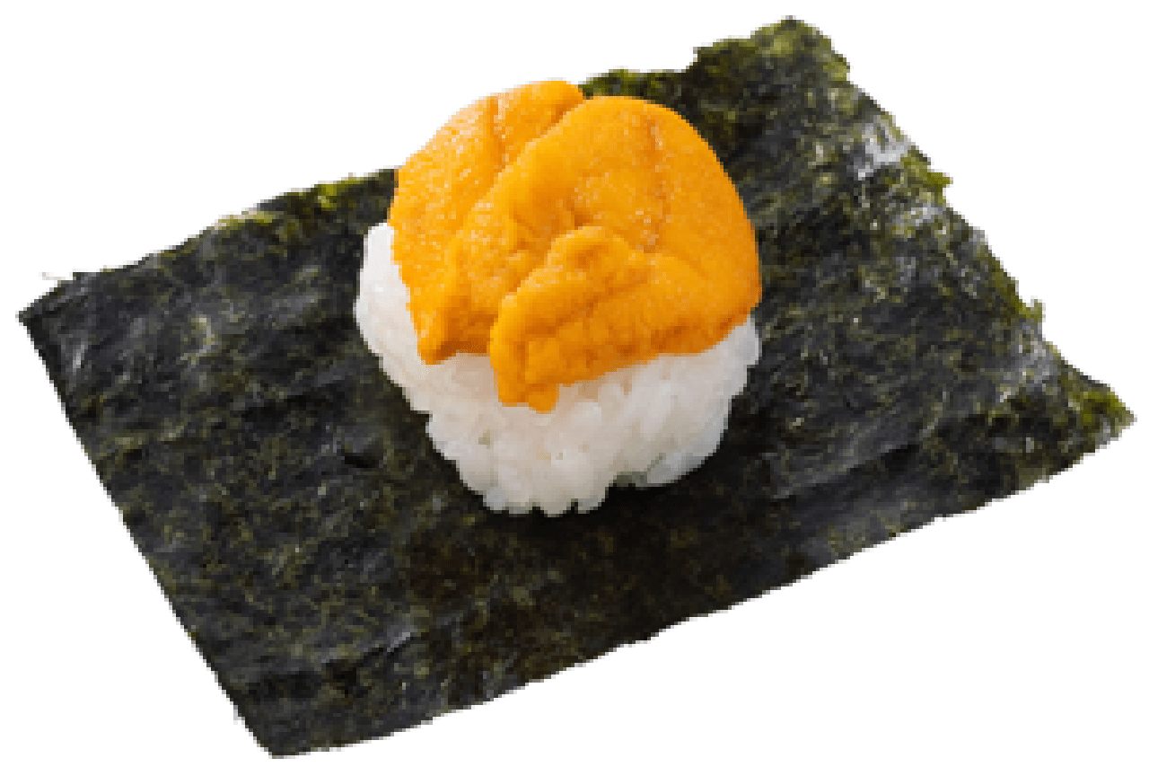 魚べい：うに海苔包み 165円