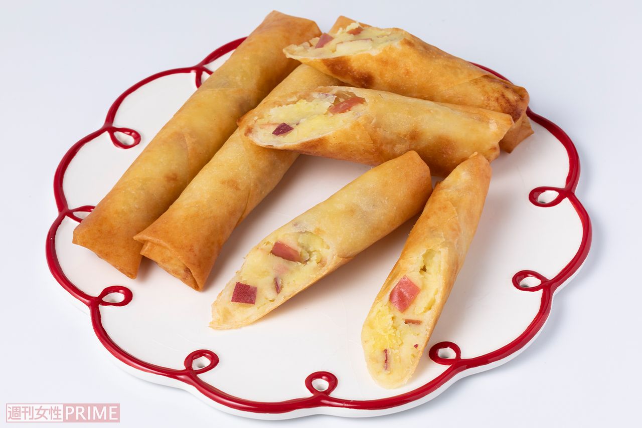 りんごとさつまいもの春巻き　撮影／矢島泰輔