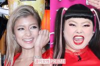 ローラと渡辺直美、かぶっちゃった！　燃える“紅”ファッション対決