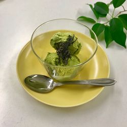 抹茶アイスとのコラボスイーツ