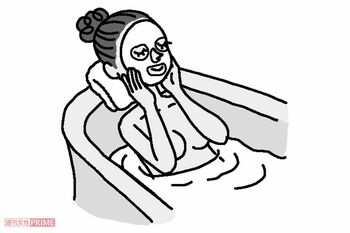 長風呂　イラスト／幸内あけみ