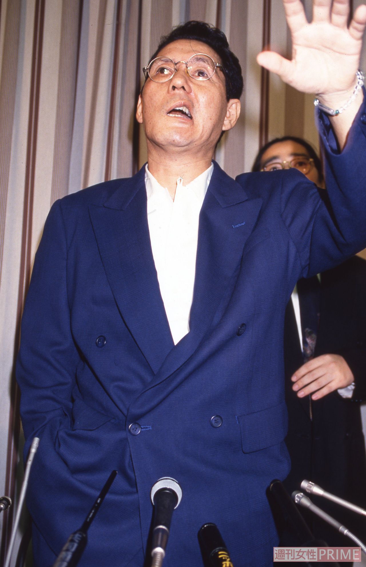 たけしの死生観を変えたといわれるバイク事故後の記者会見でのもよう