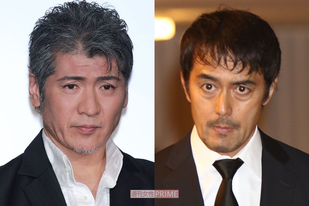 （左から）吉川晃司、阿部寛