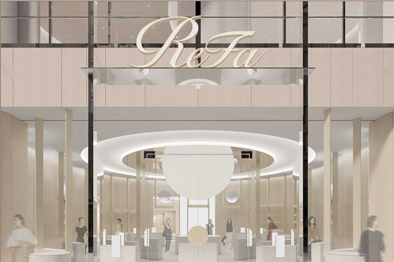 ReFaブランド史上最大の旗艦店「ReFa GINZA」（リファ公式HPより）