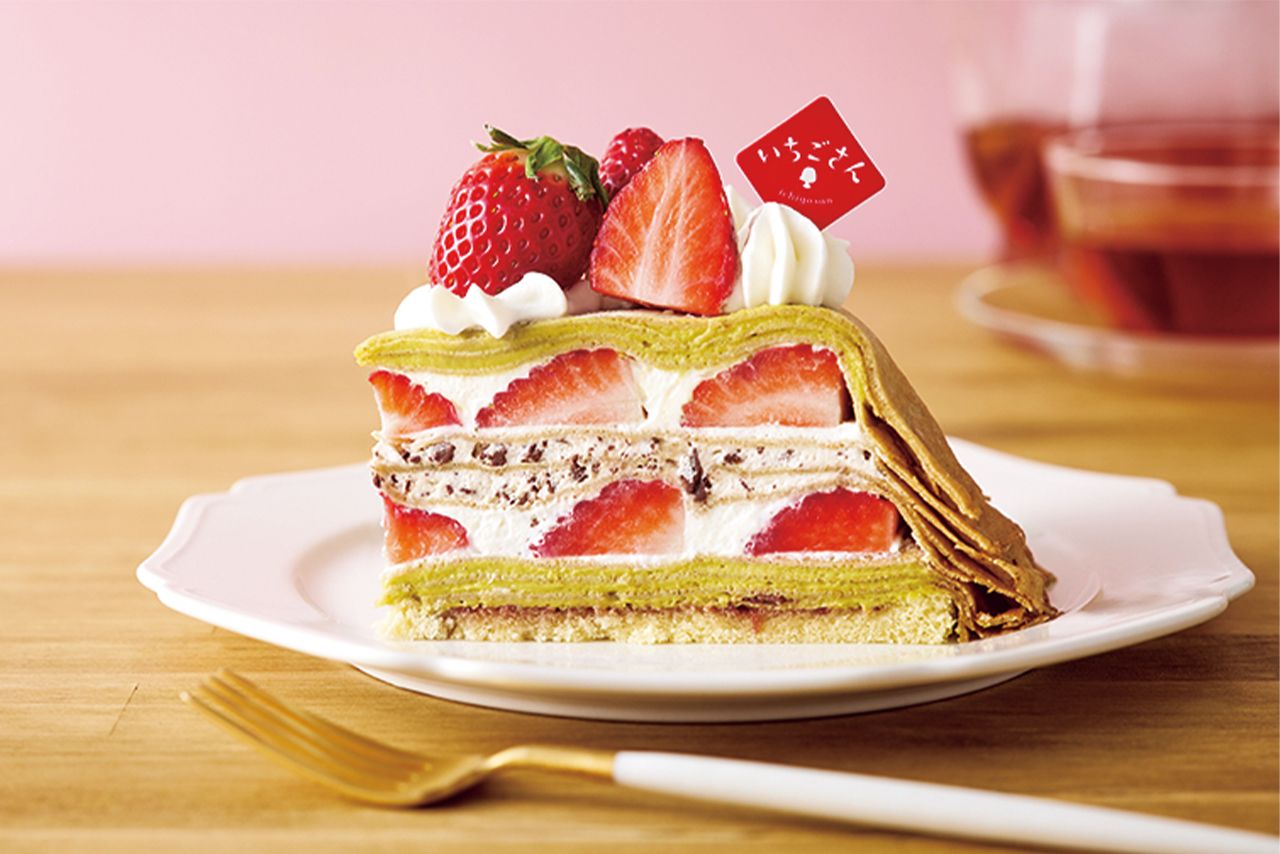 表参道店のみ、佐賀県産ブランドいちご「いちごさん」を使った新作が登場中！ お茶付き2068円