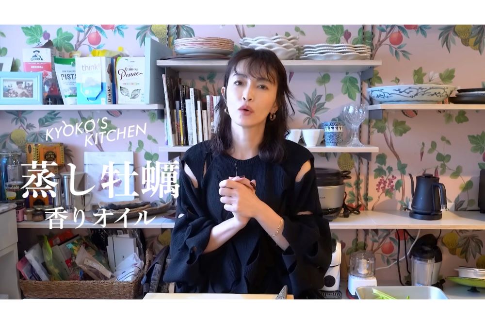 YouTubeでは料理動画をたびたび投稿している（長谷川京子のYouTubeチャンネルより）