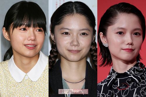 宮崎あおい（左から2006年・21歳、2014年・29歳、2019年・34歳）