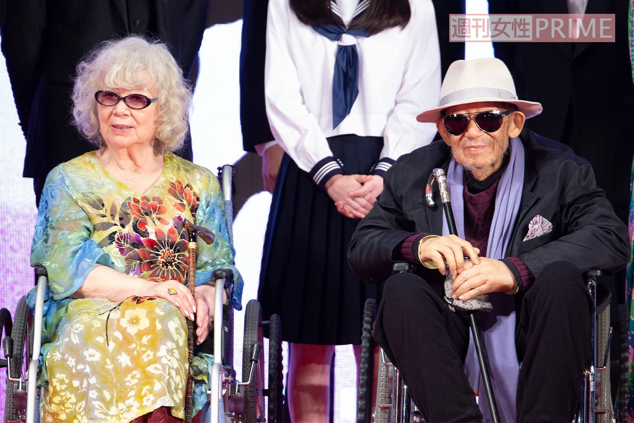 2019年10月の東京国際映画祭イベントでの、大林宣彦さんと妻・恭子さん