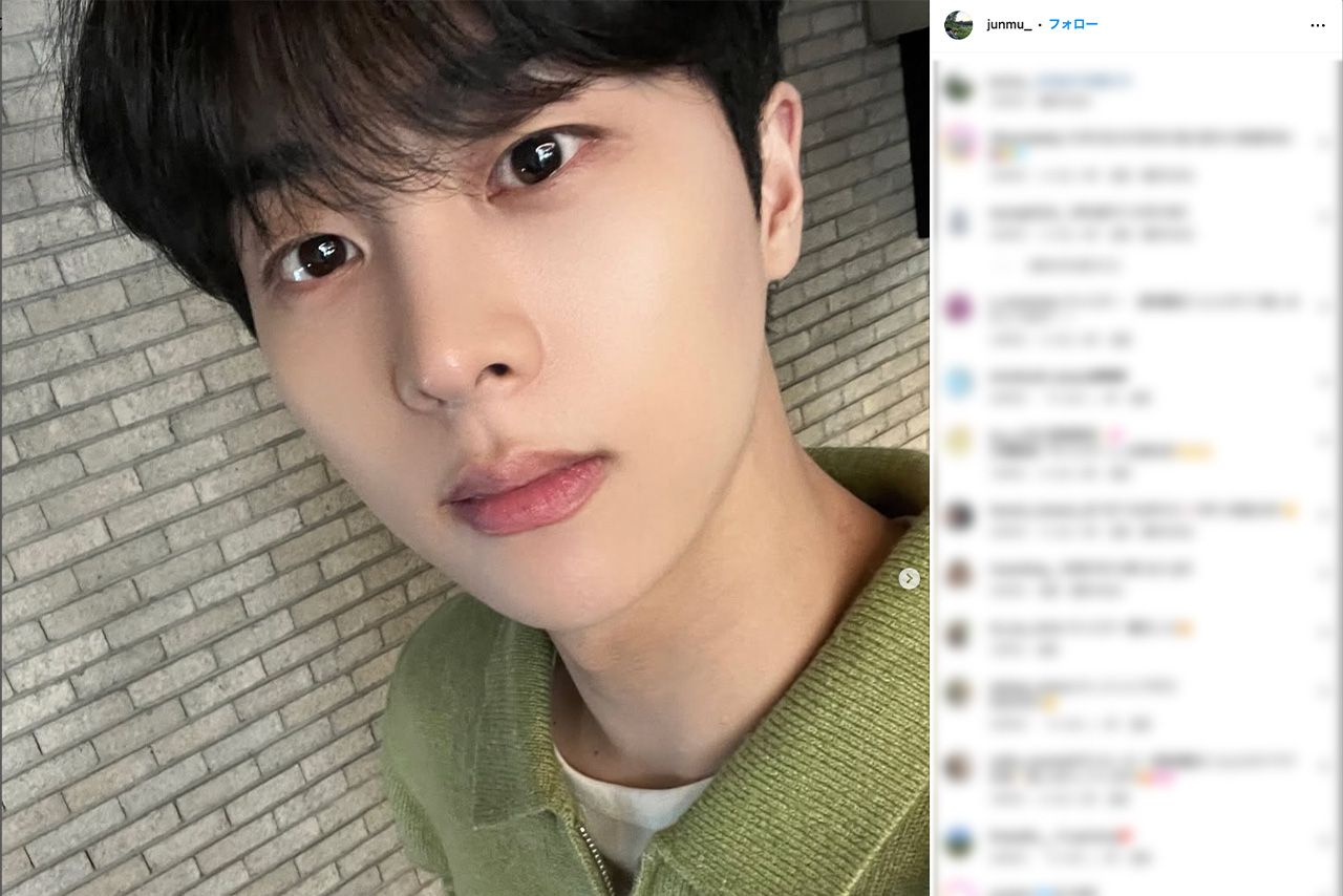 韓国人俳優のキム・ムジュン（公式インスタグラムより）