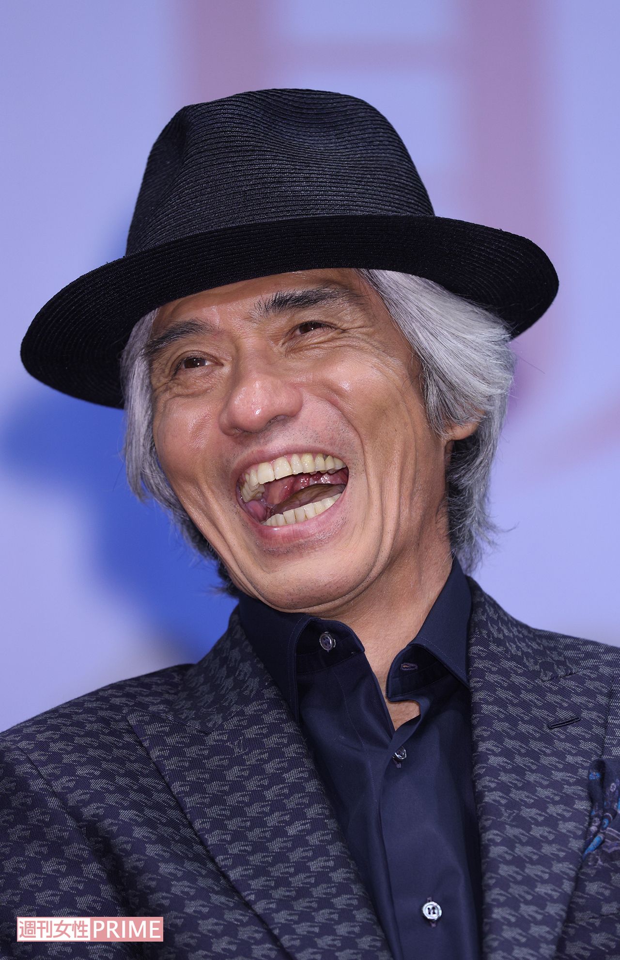 映画『春に散る』試写会に登場した佐藤浩市（2023年7月31日撮影）