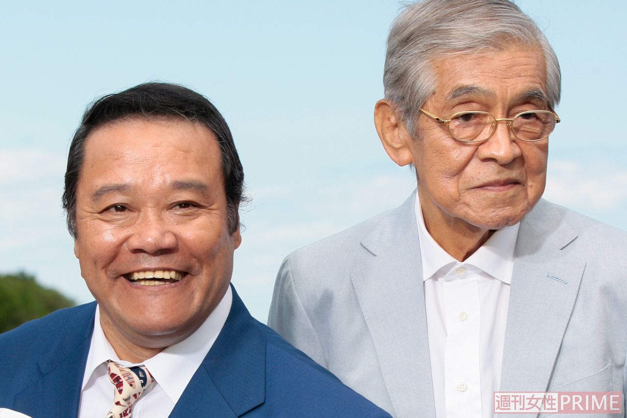 （左から）ハマちゃんを演じた西田敏行、スーさんを演じた三國連太郎