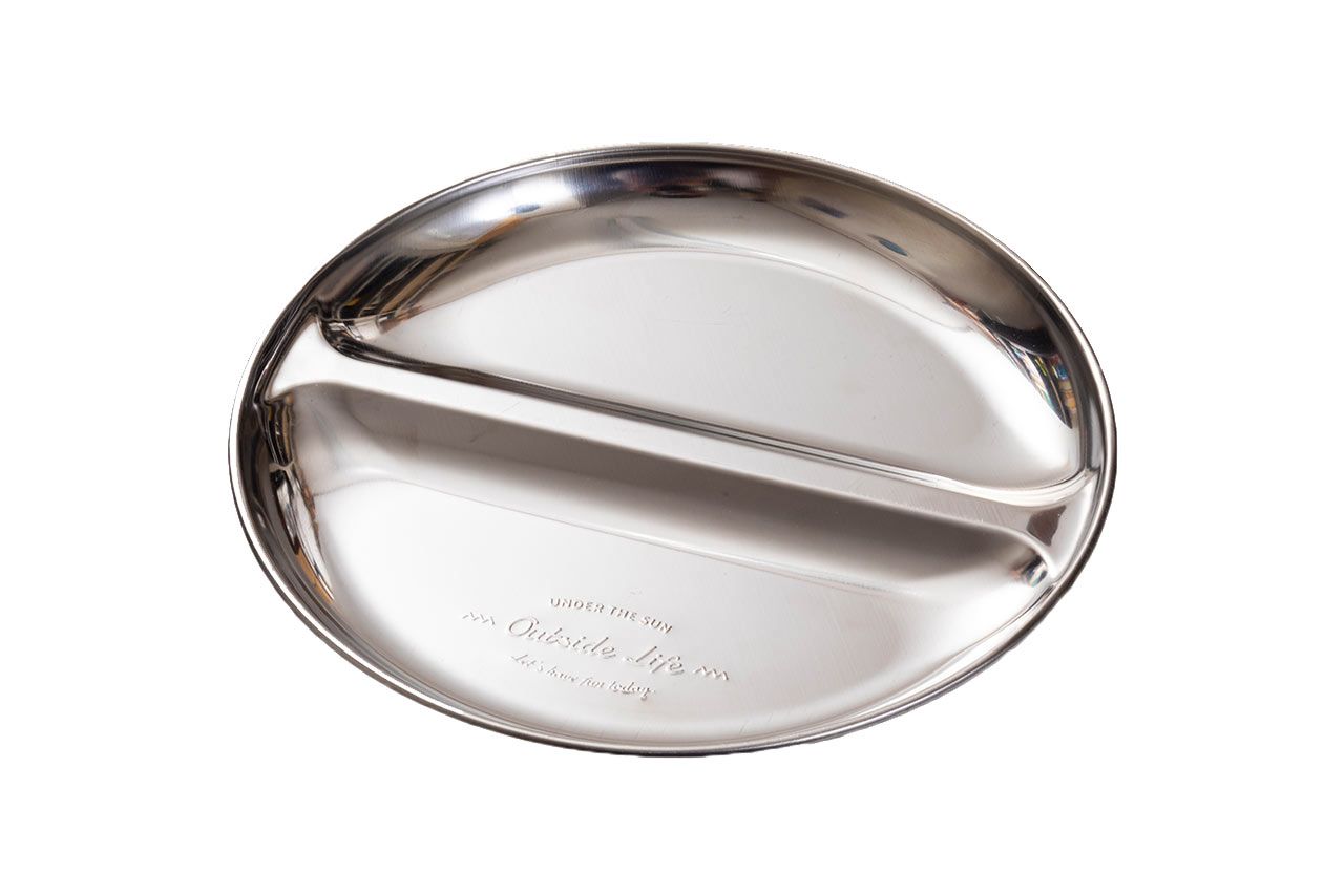 セリア 仕切り付きプレート 紙皿を使わないことでゴミが減り環境にもやさしく、見た目もスタイリッシュ