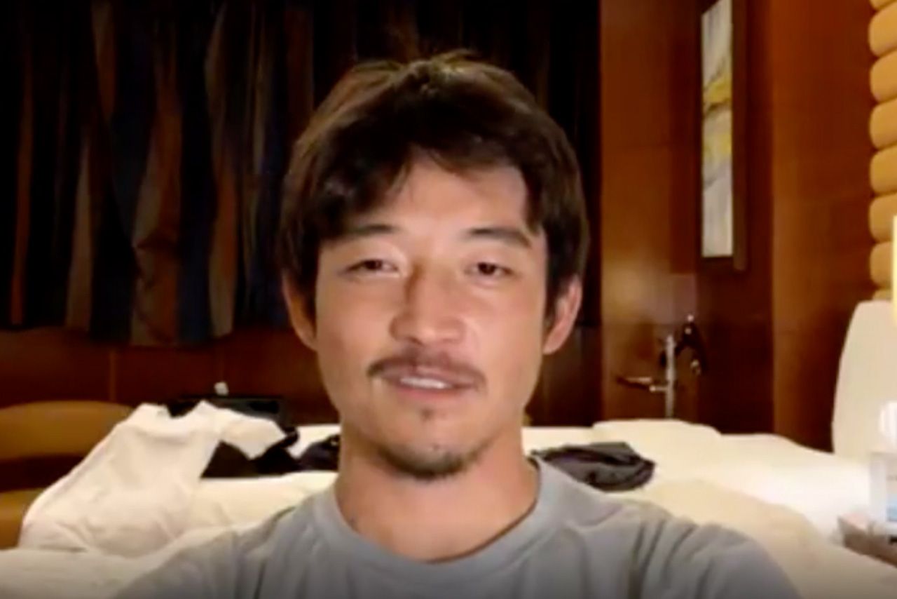 インスタライブでの西大伍選手。ヴィッセル神戸の藤本憲明選手との会話で「子ども欲しい、いろんなところで」という発言が