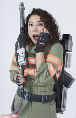 『ゴーストバスターズ』のPR活動を展開中の椿鬼奴