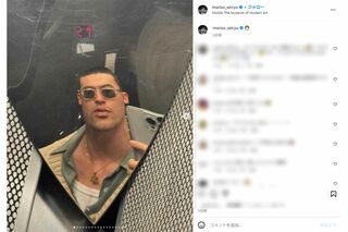 坊主姿が「関口メンディーかと」と指摘されたマリウス葉の近影（本人インスタグラムより）