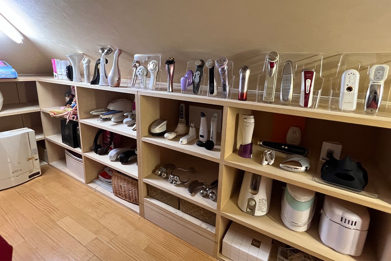 所有する美顔器の総数は70台　画像提供／吉田さん