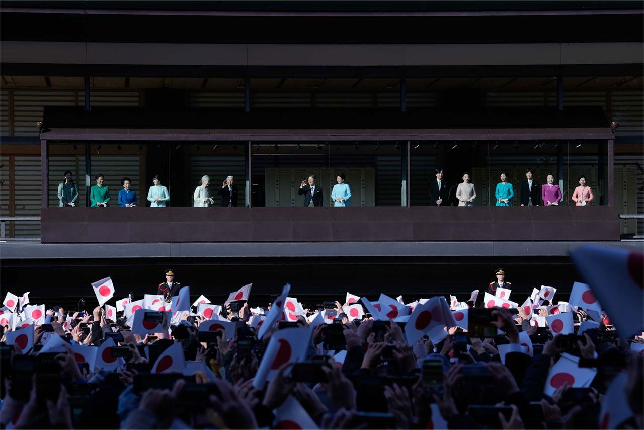 今年も多くの参賀者が皇居を訪れた