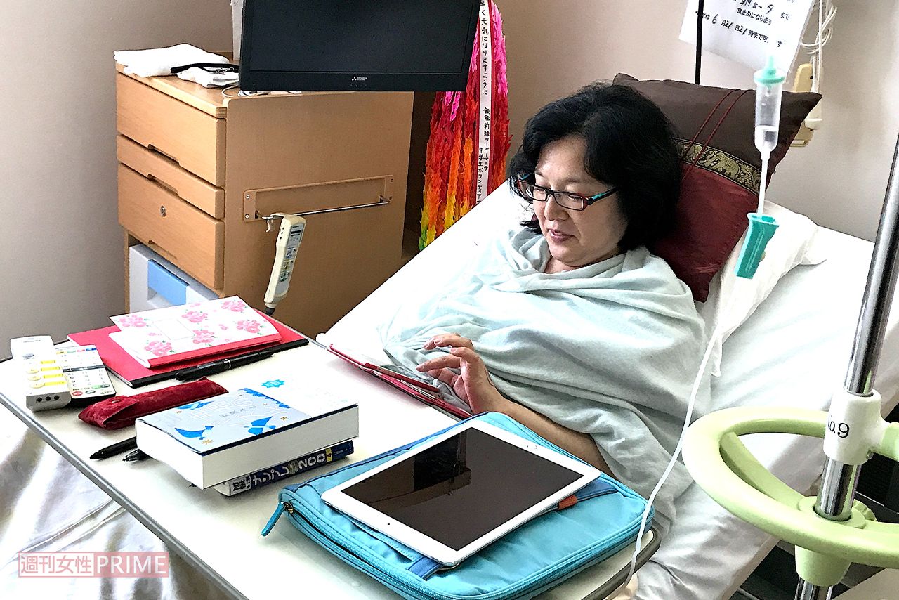 闘病中の写真　写真提供／麻倉未稀さん