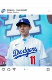 2025年1月23日、ドジャース入団を自身のインスタグラムで報告した佐々木朗希