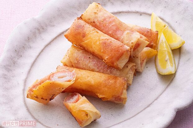 カニカマチーズ春巻き（撮影／廣瀬靖士）