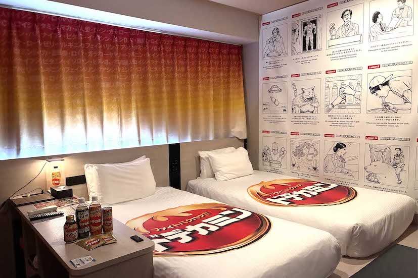 『変なホテルプレミア東京浅草田原町』で展開されている「ドデカミンルーム」（提供写真）