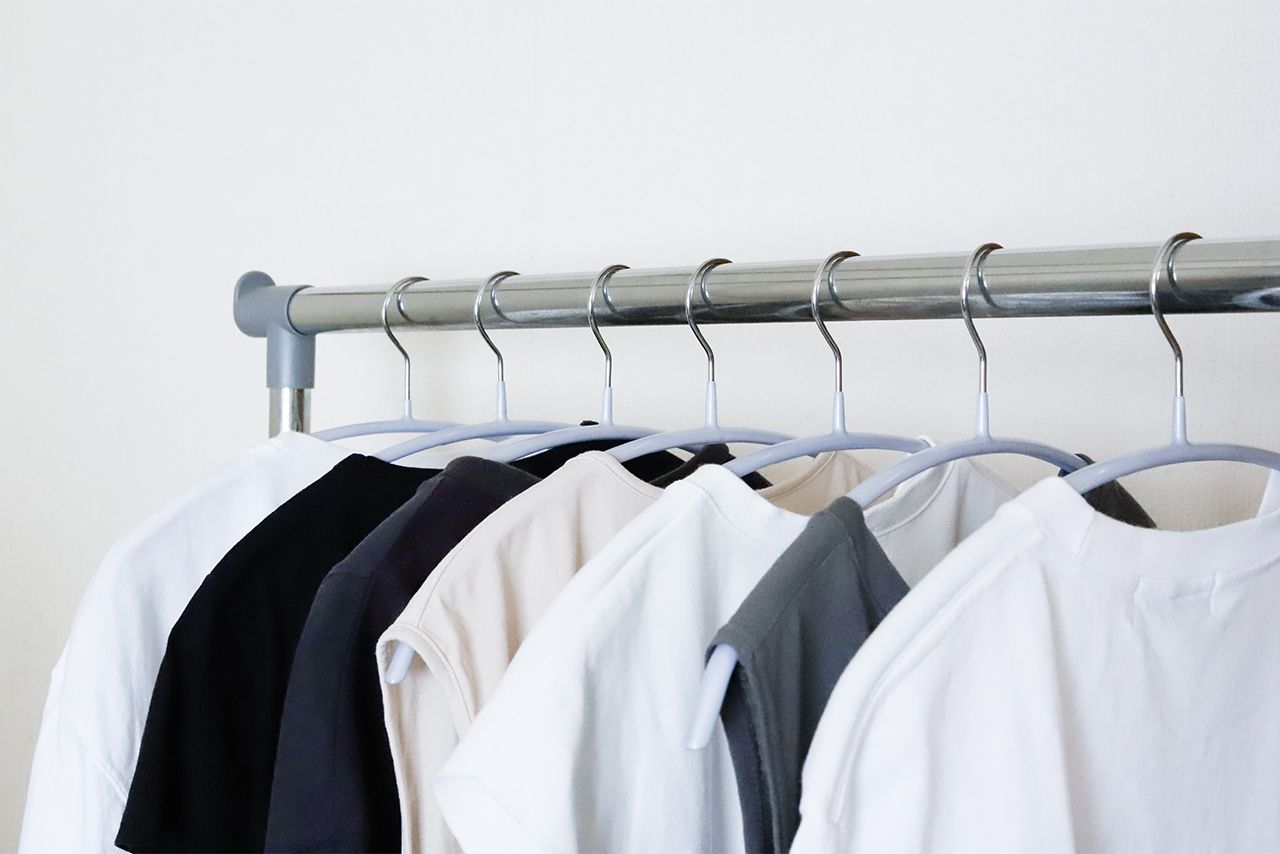 干した状態のまま収納してしまおう