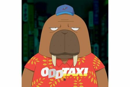 『オッドタクシー』主人公の小戸川。41歳の個人タクシー運転手